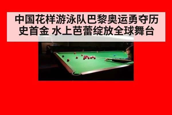 中国花样游泳队巴黎奥运勇夺历史首金 水上芭蕾绽放全球舞台